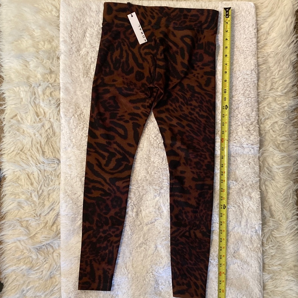 Koral Brown and Black Animal Print Leggings - Picture 5 of 7